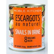 Noble Kitchen Escargots Snails 8 Dozens 850g / Natural in Brine