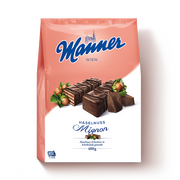 Manner Wafers Dark Chocolate & Hazelnut Mignon 400g