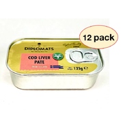 Diplomats Cod Liver Pate 125g / Pack of 12