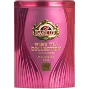 Basilur Tea Wine Collection Magestic Red Tin 75g / Loose Black Mixed Tea