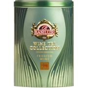 Basilur Tea Wine Collection Frosted Wine Tin  75g / Loose Green Mixed Tea