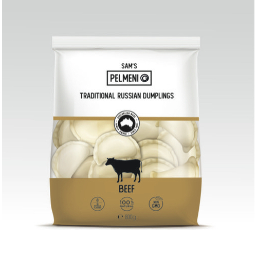 Sam's Pelmeni Russian Dumplings Beef Frozen 800g Pelmeni Food, Australia