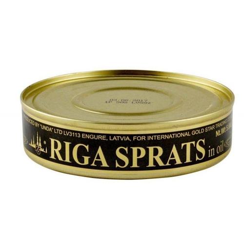 Riga Diplomats Smoked Sprats in Oil Can 240g