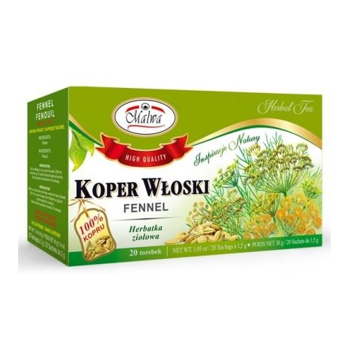 Malwa Herbal Tea Fennel 20tb 40g / Koper Wloski