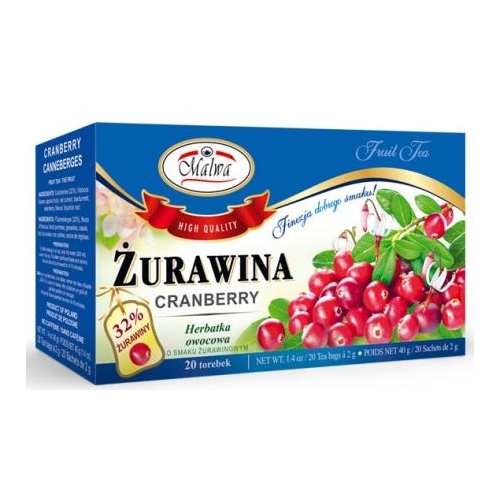 Malwa Fruit Tea Cranberry 40g