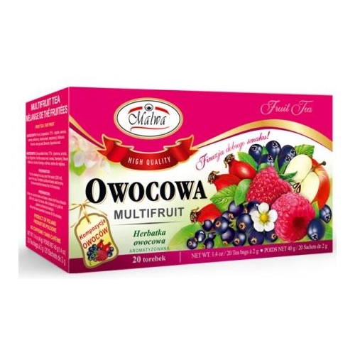 Malwa Fruit Tea Multifruit 20tb 40g / Owocowa