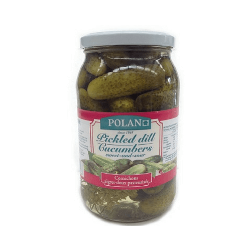 Polan Cucumbers Pickled Dill Sweet & Sour 860g