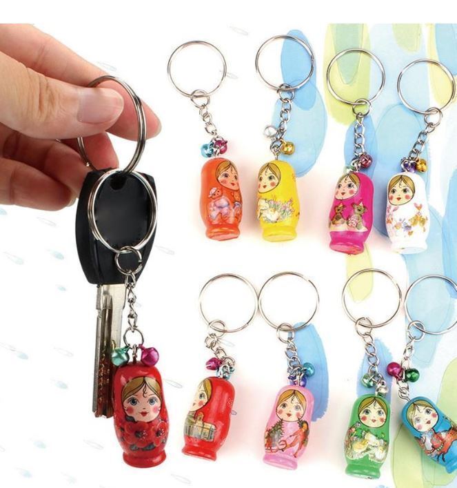 Matryoshka Doll Key Ring / Set of 5
