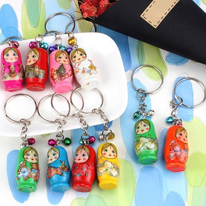 Matryoshka Doll Key Ring / Set of 5