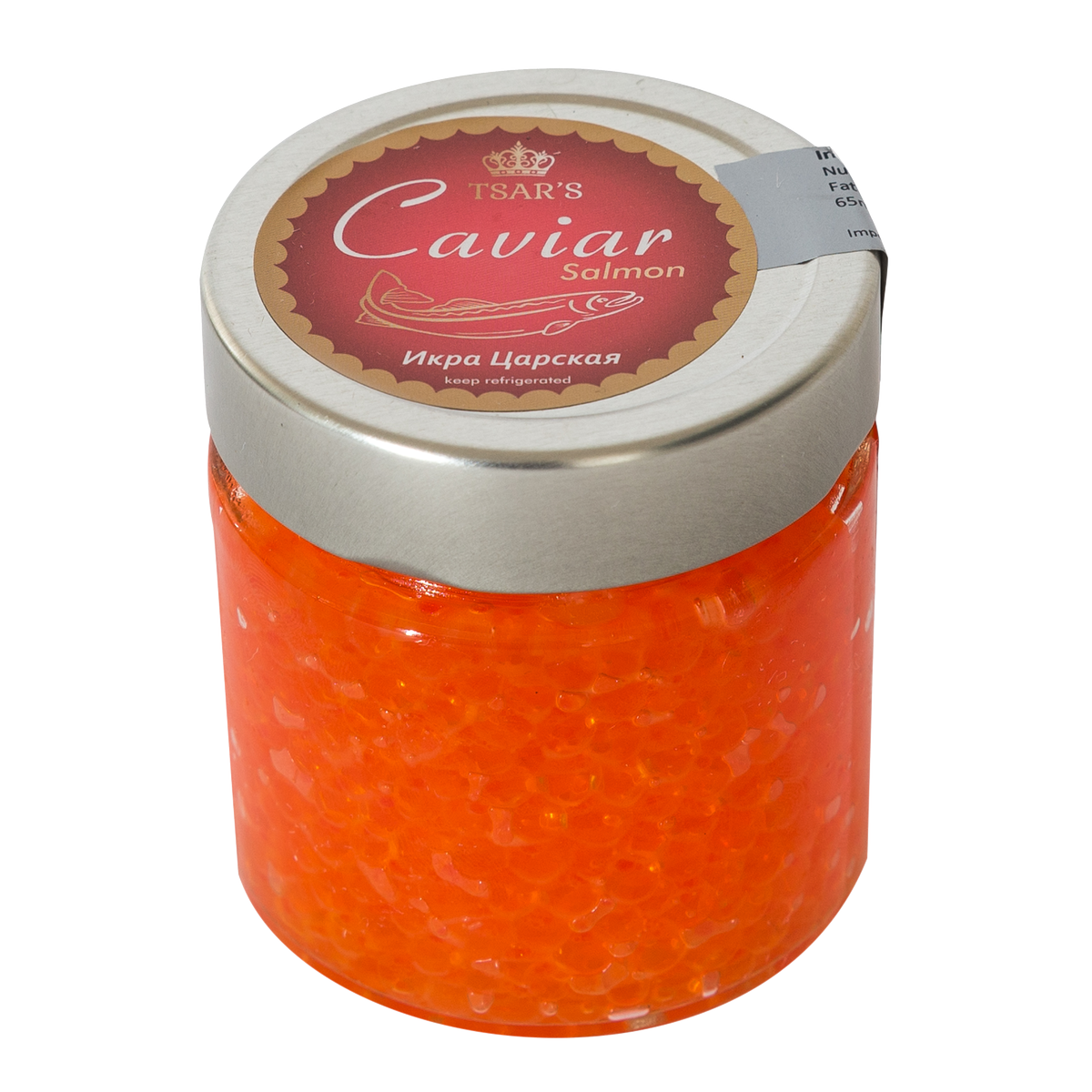 Tsar's Salmon Caviar Premium 250g Tsar's, USA