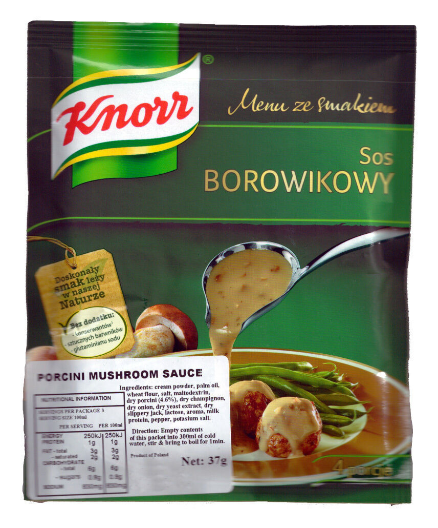 Knorr Sauce Porcini Mushrooms 37g / Sos Borowikowy Knorr, Poland