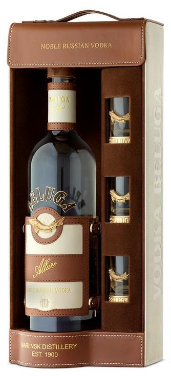 Beluga Allure Vodka 0.7L Gift Leather Pack - Beluga, Russia