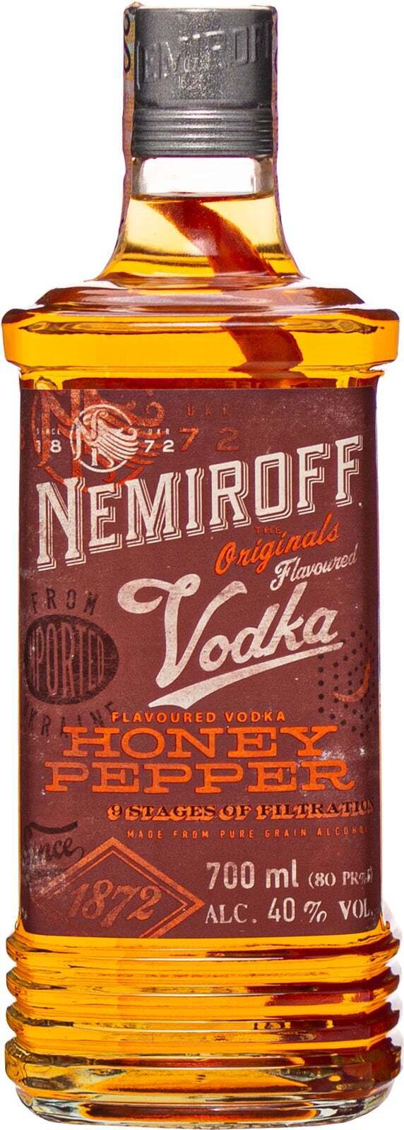 Nemiroff Honey and Hot Pepper Vodka Pertsivka 700ml - Nemiroff, Ukraine