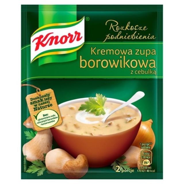Knorr Creamy Porcini Mushroom Soup 50g Knorr, Poland