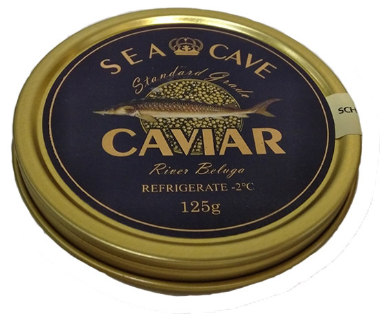 Sea Cave Black Caviar River Beluga 125g / Premium Grade - Sea Cave,PRC