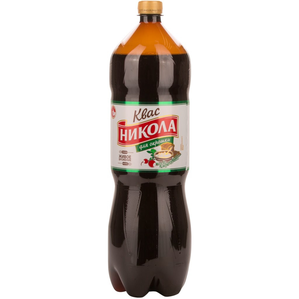 Kvass Okroshka Nicola Malt Drink 2L Nicola, Russia