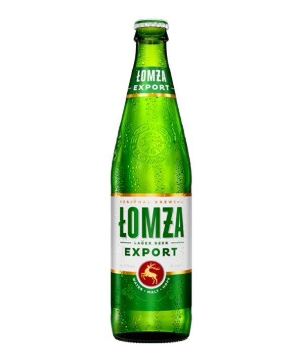 Lomza Export Beer Bottle 0.5L Lomza, Poland