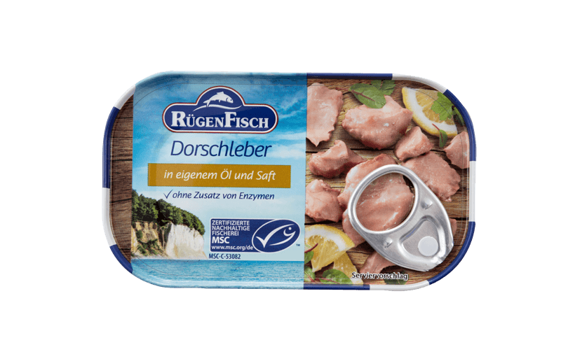 Rugen Cod Liver in Oil Canned 120g Rugen, Germany