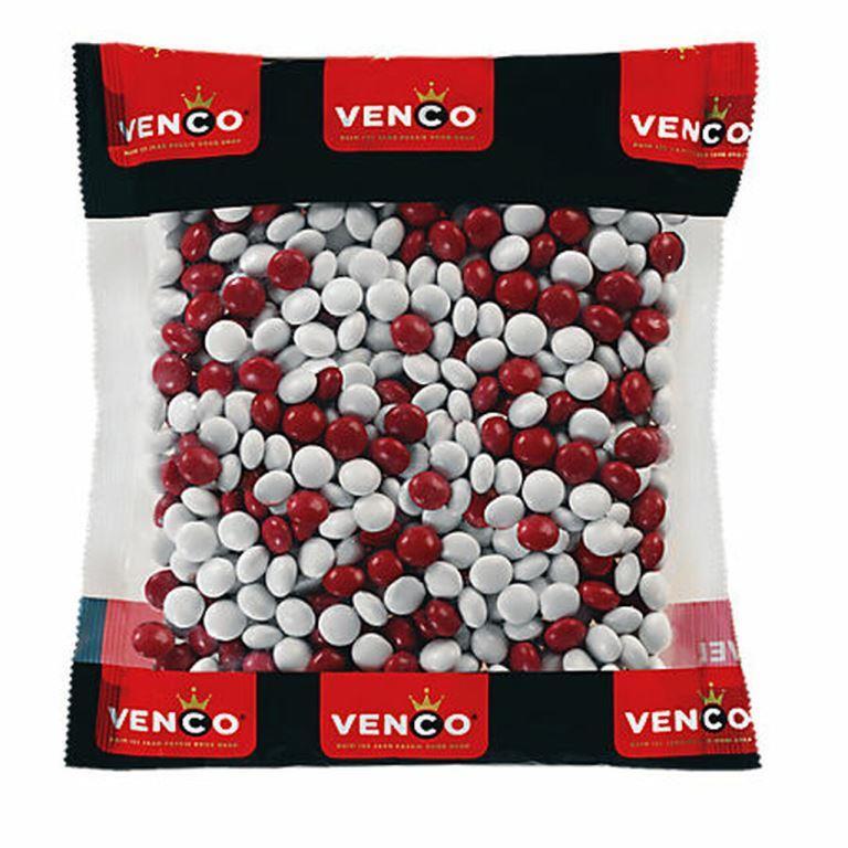 Venco Dutch Licorice Red & White Mint 1kg / Mintnopjes Venco, Netherlands