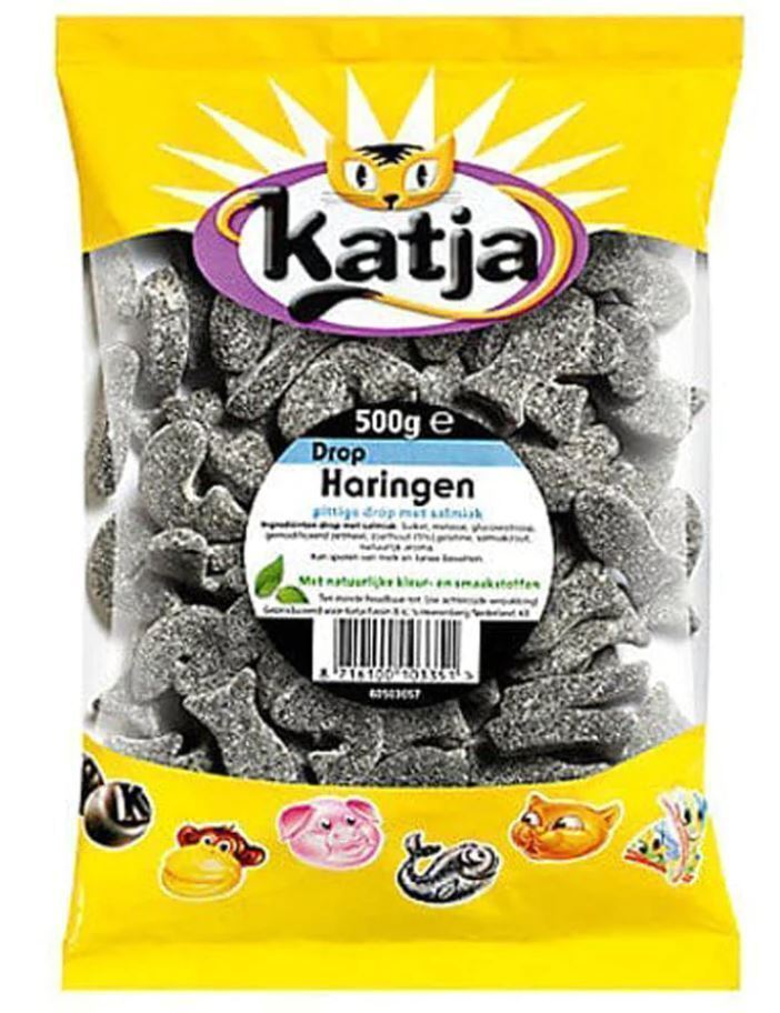 Katja Dutch Licorice Herring Sweet/Salt 500g / Dropharingen Katja