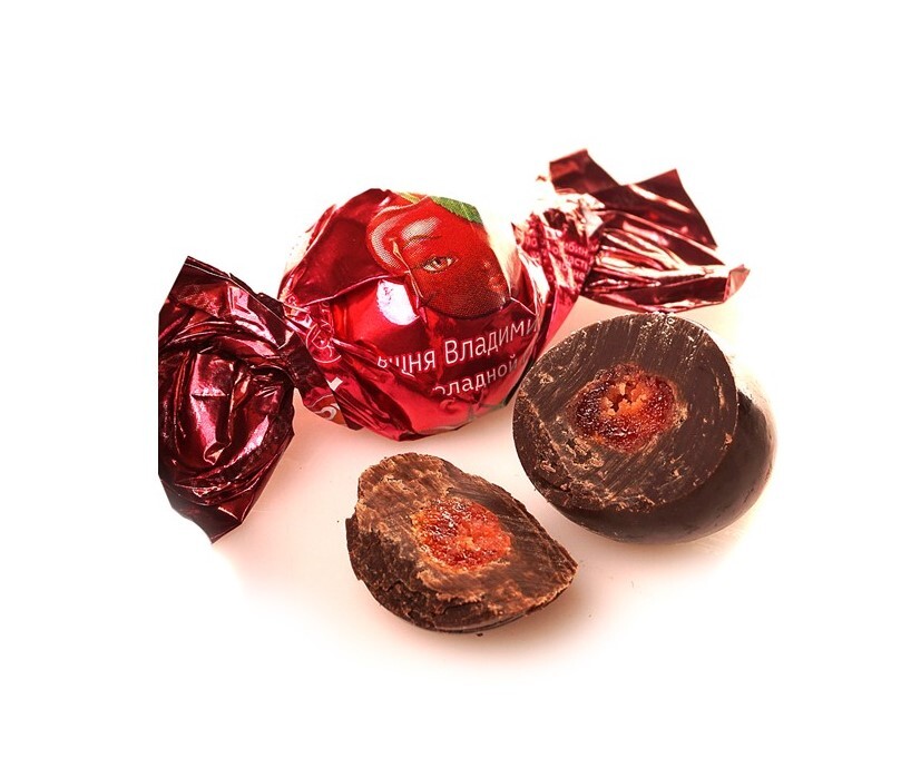 KDV Candies Cherry in Chocolate Loose 250g / Вишня Владимировна KDV
