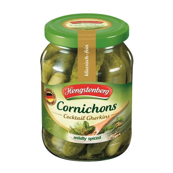 Hengstenberg Cornichons Cocktail Gherkins 330g Hengstenberg, Germany