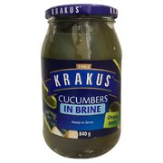 Krakus Cucumbers in Brine 840g