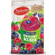 Delecta Fruit Mug Forest Fruits Instant Pudding with Fruit Pieces 30g