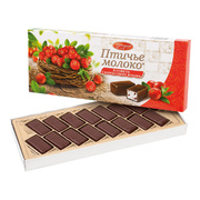Penzenskaya Chocolate Candies Souffle Birds Milk with Cranberries Gift Box 200g