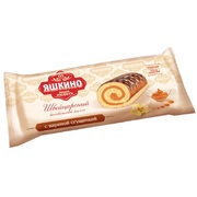 Yashkino Sweet Pastry Roll w/Cream Caramel Filling 200g