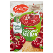 Delecta Fruit Mug Cherry Instant Pudding with Fruit Pieces 30g