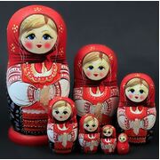 Wooden Russian Dolls Matryoshka 7pc