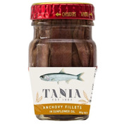 Tania Anchovy Fillets in Sunflower Oil 80g