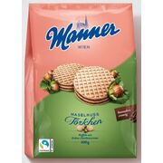 Manner Cocoa & Hazelnut Cream Wafer Tartlets 400g