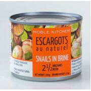 Noble Kitchen Escargots Natural Snails in Brine 2.5 Dozens 200g