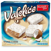 Vafelice Wafer Cakes Coconut & Milk Coating 170g