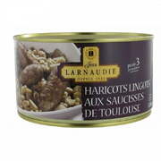 Larnaudie Sausage w/Beans Tin 1240g / Haricots Lingots aux Saucisses de Toulouse