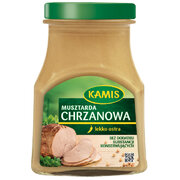 Kamis Horseradish Mustard 185g / Musztarda Chrzanowa Lekko Ostra
