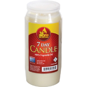 Ner Mitzvah 7 Day Candle / 100% Vegetable Oil