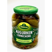 Kuhne Pickled Cornichons Sweet & Sour 670g / Augurken Cornichons 