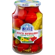 Melen Assorted Cucumbers, Squash, Cherry Tomatoes Pickled 900g