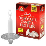 Ner Mitzvah Candle Holders Disposable 50 pcs / Extra Heavy & Deep