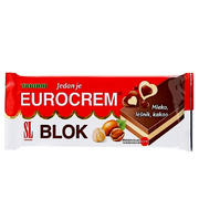 Takovo Eurocream Blok Hazelnut Milk & Cocoa Bar 90g