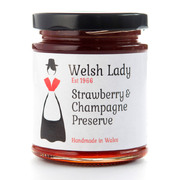 Welsh Lady Preserve Strawberry & Champagne Jar 227g