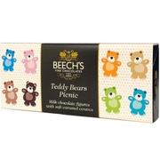Beech's Chocolates Milk Teddy Bears Picnic w/Caramel Centre Gift Box 100g