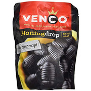 Venco Dutch Licorice Honey Hard Sweet Honingdrop 260g