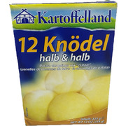 Kartoffelland 12 Half & Half Potato Dumplings MIX 309g / Halb & Halb
