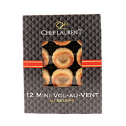 Chef Laurent Mini Pastry Vol-Au-Vents with Butter 12pcs/54g