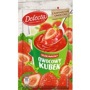 Delecta Fruit Mug Instant Pudding Strawberry 30g / Fruit Pieces