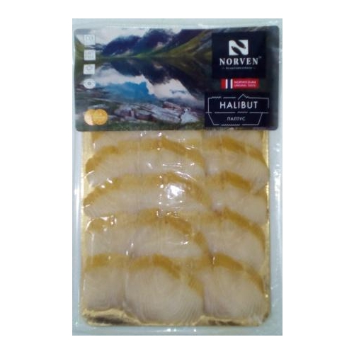 Norven Cold Smoked Halibut Slices 120g